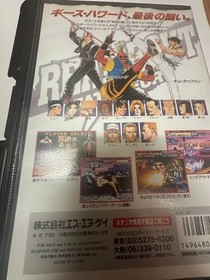 Real Bout Fatal Fury SNK Neo Geo AES ROM Cartridge CIB Japan Import Tested Rare