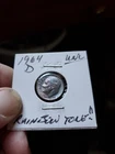 1964-D 10c Roosevelt Silver Dime - PQ Neon Speckled Toning - BU
