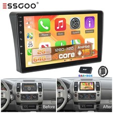DAB+ 2+64GB Für Nissan Navara D40 2006-2012 Android 15 Autoradio Carplay GPS RDS