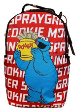 Sprayground Shark In Paris Cookie Monster Bac...