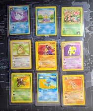Lotto Pokémon Vintage - 9 Carte - Fossil Hypno HOLO, Aquapolis Hitmonchan