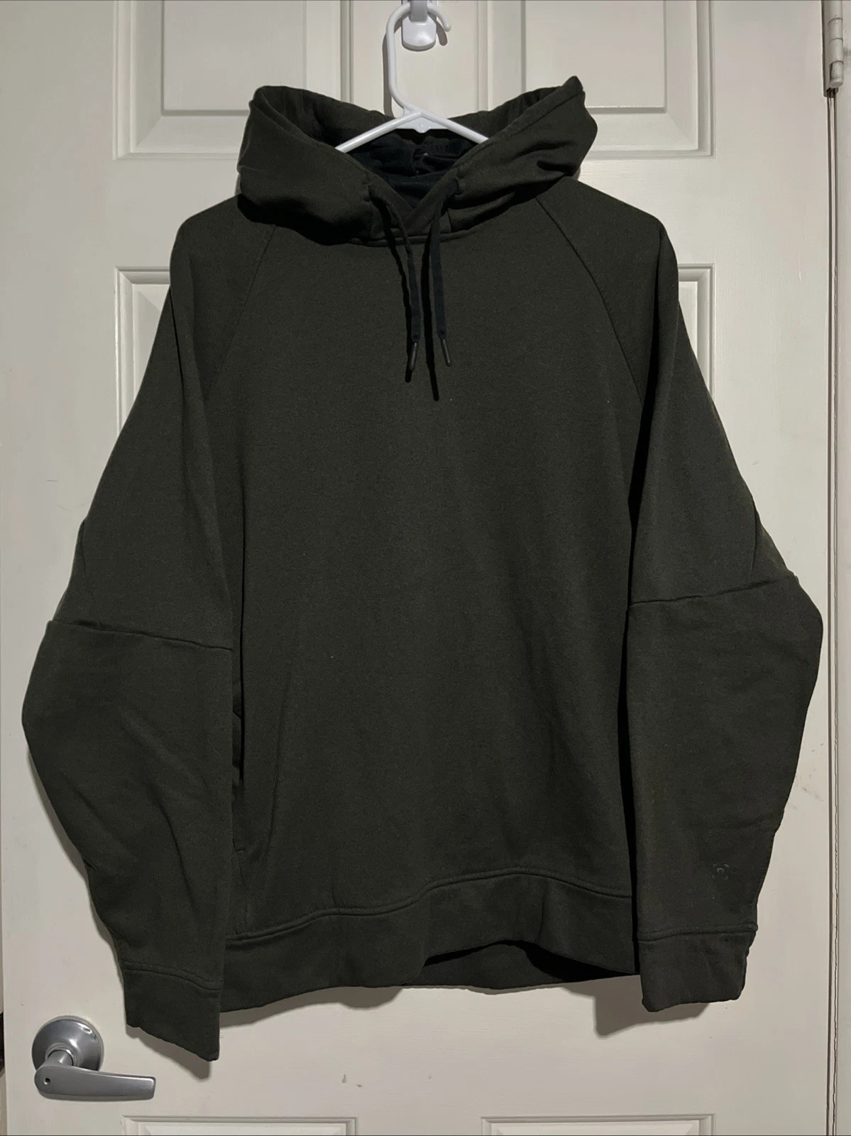 Lululemon City Sweat Pullover Hoodie Thermo Mens L Heathered Dark Olive Green