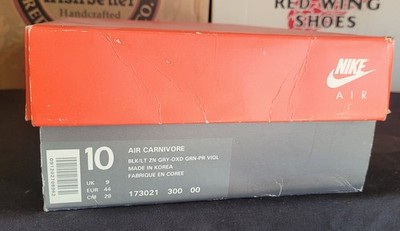 1993 Vintage Nike Air Carnivore 173021 300 US Men's 10 (Ultra Rare