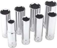 Performance Tools W32300 8PC 1/2" DR SAE DW SOCKET SET