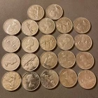 CANADIAN SILVER DOLLARS LOT 1959 .80 (22 COINS)
