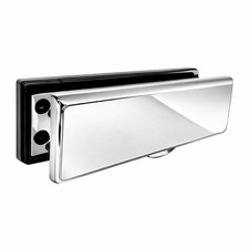 UAP iPlate Stainless Steel 12" Modern Letterbox for uPVC Doors 24 to 80mm