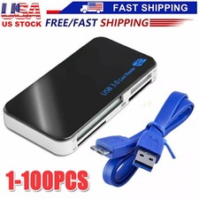 USB 3.0 Memory Card Reader Adapter 5GBPS Fit CF/TF/SD/Micro SD/XD/M2/MS Card LOT
