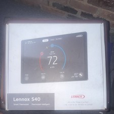 Lennox S40 Smart Thermostat Wi-Fi Touch Programmable White Alexa/Google