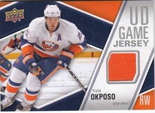 KYLE OKPOSO 2011-12 Upper Deck Game Jersey #GJ-OK New York Islanders