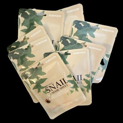 8 Snail Face Mask Sheet Packs Hydrating Essence Nourishing Korea