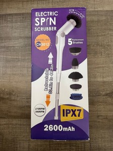 Electric Spin Scrubber, Full-Body IPX7 Waterproof Bathroom Scrubber CH5012