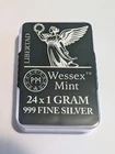 24 x 1g 999 Silver Bars - Libertad - Wessex Mint - Sealed Case - 24 x 1g