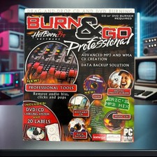 (PC, 2000) Burn & Go CD-ROM & Labeling, Windows 95 / 98  Me ValuSoft NEW Big Box