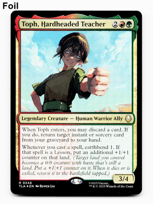 toph mtg card Magic The Gathering - Avatar The Last Airbender If you do Toph, the blind bandit I'm