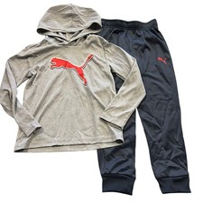 Puma Boys Moisture Wicking Hoodie  Jogger Set Size 6