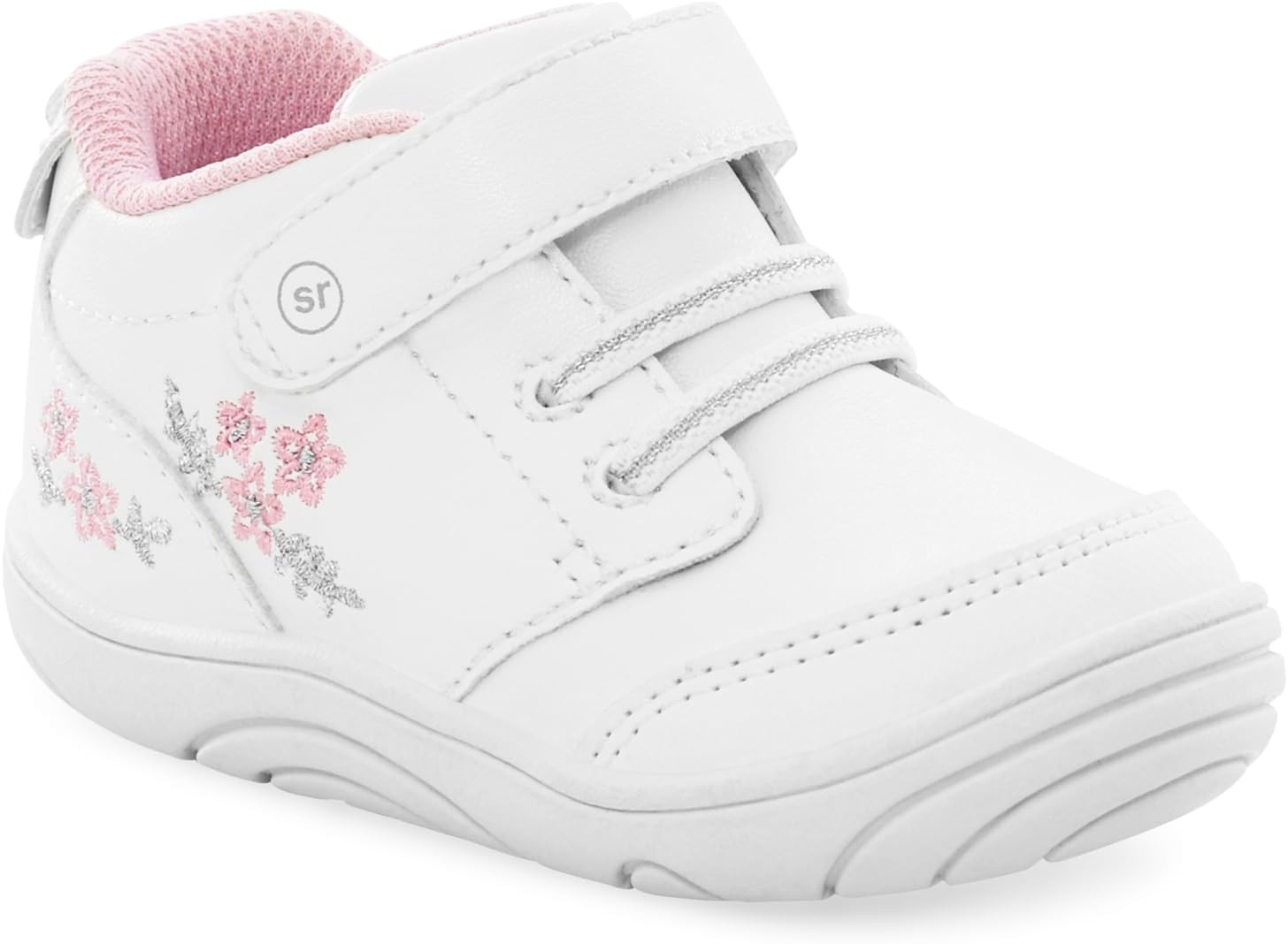 Stride Rite 360 Unisex-Baby Taye 2.0 First Walker Shoe 5 Toddler, Pink 