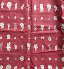 Vanessa Arbuthnott Feather And Egg Red Fabric Remnant Crafts Etc