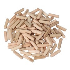 Wooden Dowel Pins 5/16" x 1-3/16" (8mm x 30mm) Straight Dowel Rods Count 100