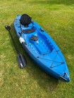 TAMARACK ANGLER 100x Fishing Kayak-BLUE-flat bottom, stable & safe. Padded Seat — photo 1