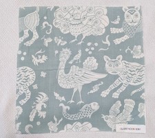 Clarencehouse Fabric Sample Bali Robin Egg Blue 100% Linen 17"X17"