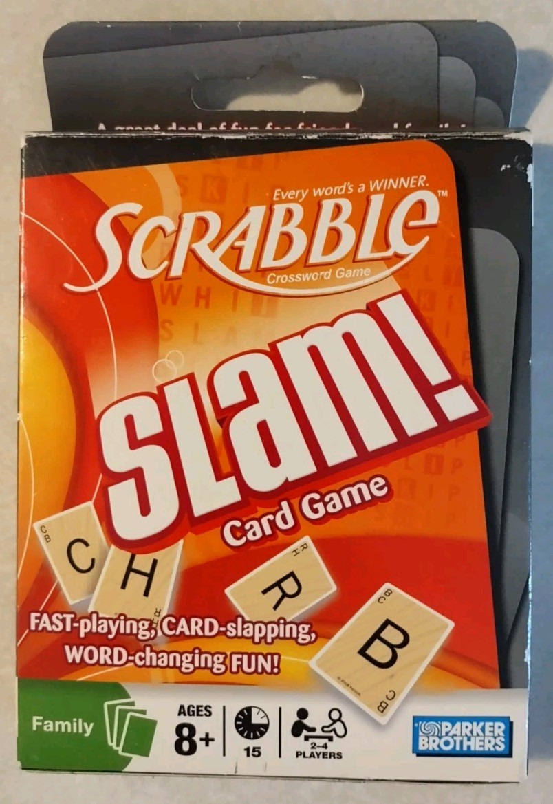 My Game Lettering 2008 Parker Brothers Scrabble Slam Card Game Complete Original Box EUC ...