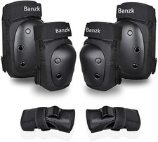 Adult Knee Pads Elbow Pads Wrist Guards for Adult Kids 6 in 1 Protective Gear Se