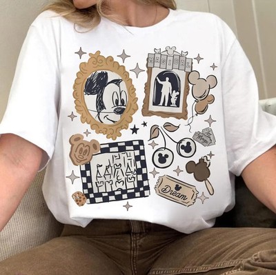 Disney Mickey Mouse Checkered Cute T Shirt Unisex #3