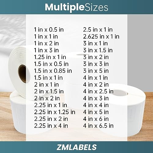 Compatible Thermal Labels Replacement for Zebra 【2" x 1"】16 Rolls/20800Labels - Afbeelding 7 van 7