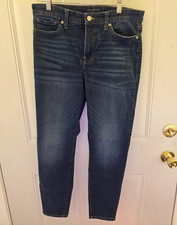 Lucky Brand Women  s Dark Wash Blue Denim Ankle Jeans 5-Pocket Size 12