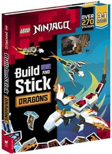 LEGO NINJAGO Build and Stick: Dragons by Buster Books Hardcover Book