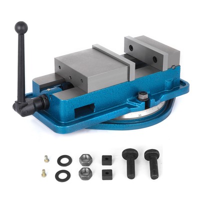 6'' Milling Machine Lockdown Vise Swivel Base Clamping Vise Lock Vise Bench Clamp