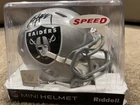 Bo Jackson Signed Oakland Raiders Mini Helmet BAS COA
