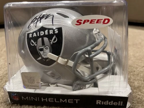 Bo Jackson Signed Oakland Raiders Mini Helmet BAS COA