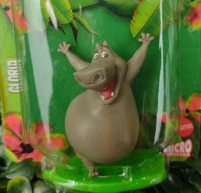 Gloria Hippo Madagascar Micro Figure Mini Toy Figurine Animal Hippopotamus 3+