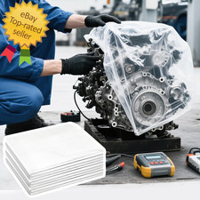 10PCS Engine Bag Cover, 47.2×47.2 Inch Clear...