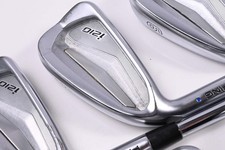 Left Hand Ping i210 Irons / 4-PW / Blue Dot / Stiff Flex KBS Tour 120 Shafts