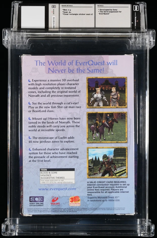 EverQuest: The Shadows of Luclin, WATA 7.5 A+ - Image 2 of 4