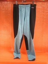 KERRITS Black Turquoise Child Riding Pants Size XL 21x24