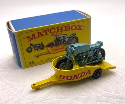 Matchbox Lesney #38 Motorcycle w/Trailer