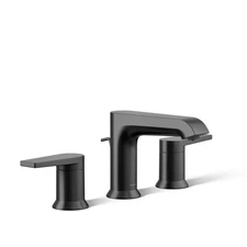 Kohler 97093-4-BL Hint® Widespread Bathroom Sink Faucet, 1.2 gpm, Matte Black