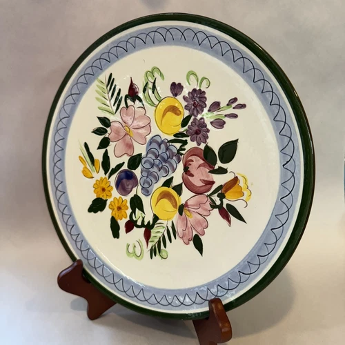 Stangl Pottery Fruit & Flowers 10” Dinner Plate Vintage MCM