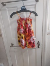 Dolce & Gabbana 6 Years Girls Pink Orange Yellow Sleeveless Floral Dress