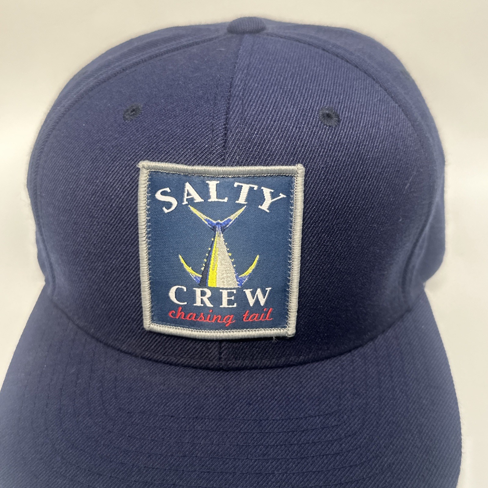 Salty Crew Snapback Cap Hat Patch Chasing Tail Yu… - image 3