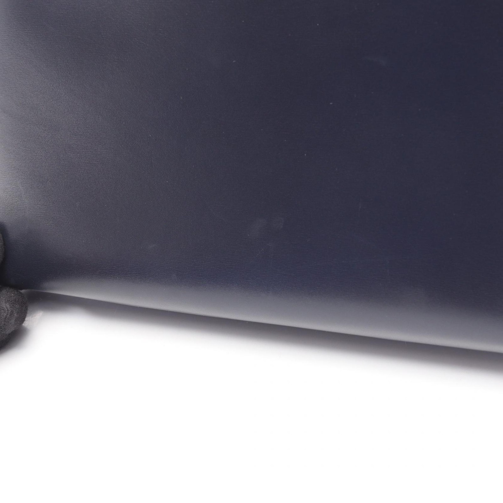 HERMES Kelly 28 shoulder Handbag Box calf leather Blue indigo used GHW thumbnail 11