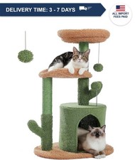 PAWZ Road Cactus Cat Tree Tower Sisal Scratching Post Condo Perch Green