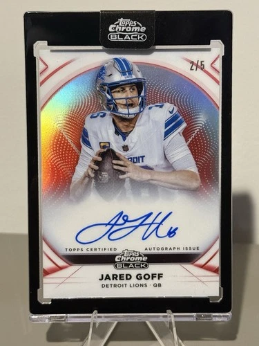 2025 Topps Chrome Jared Goff Chrome Autographs (RAW)