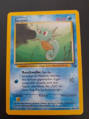 Pokémon Karte Seeper 49/62 Fossil 1999-2000 Nintendo Creatures