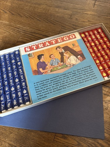 Vintage Stratego Board Game 1970 Milton Bradley Complete