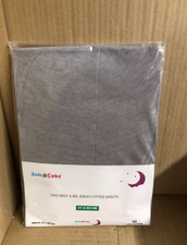 2 Next To Me Crib Fitted Sheets Cotton Jersey, Bedside Crib 51cm x 85cm