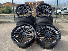 20" inch BMW 4 Series Brand New 666m Comp style Alloy Wheels and Tyres x4 BLACK